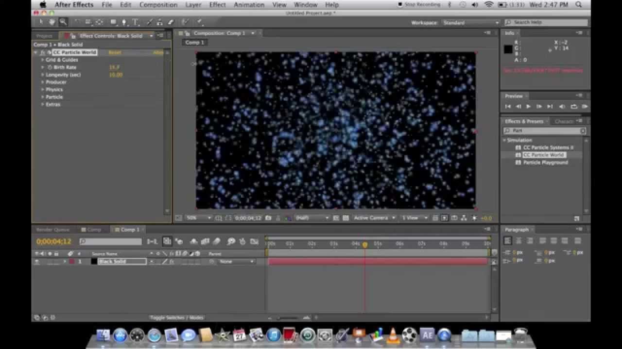adobe after effects particles download